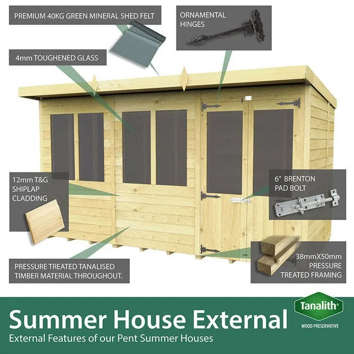 4ft x 10ft Apex Summer House