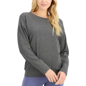 Alfani Ladies Charcoal Gray Heather Pajama Top, Size XS