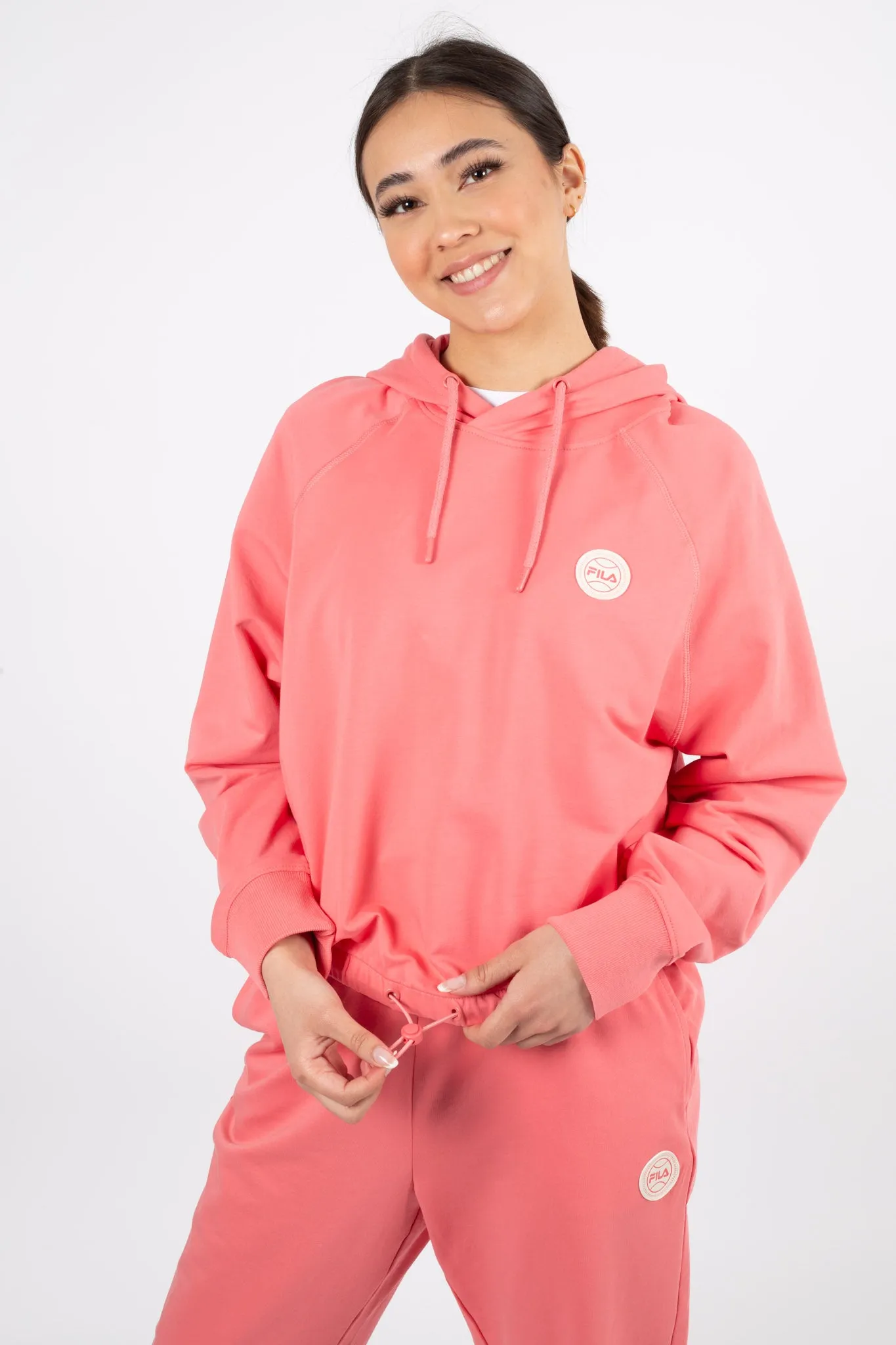 Amara Cropped Hoody - Tea Rose