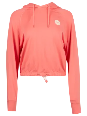 Amara Cropped Hoody - Tea Rose