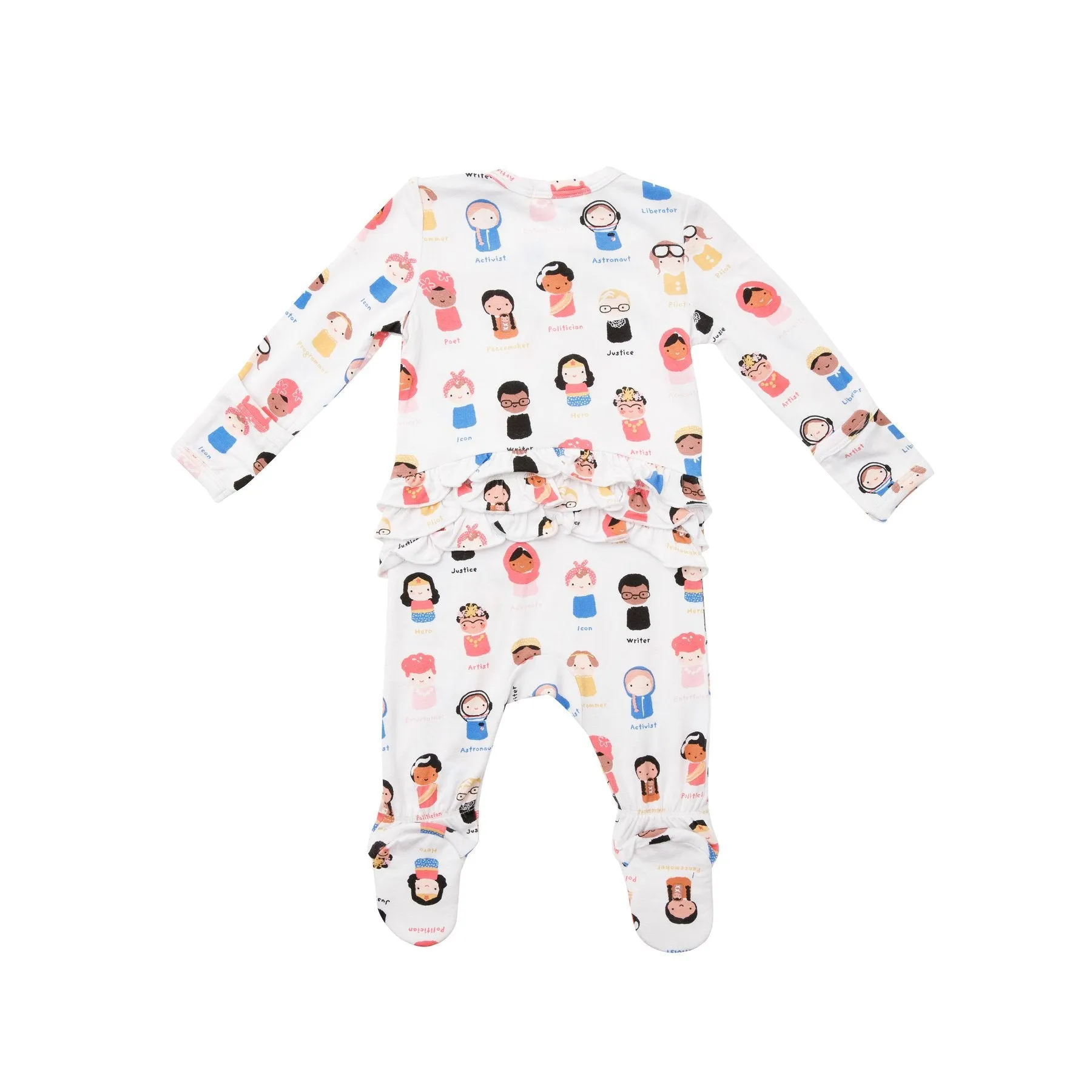 Angel Dear Baby Feminist Zipper Footie