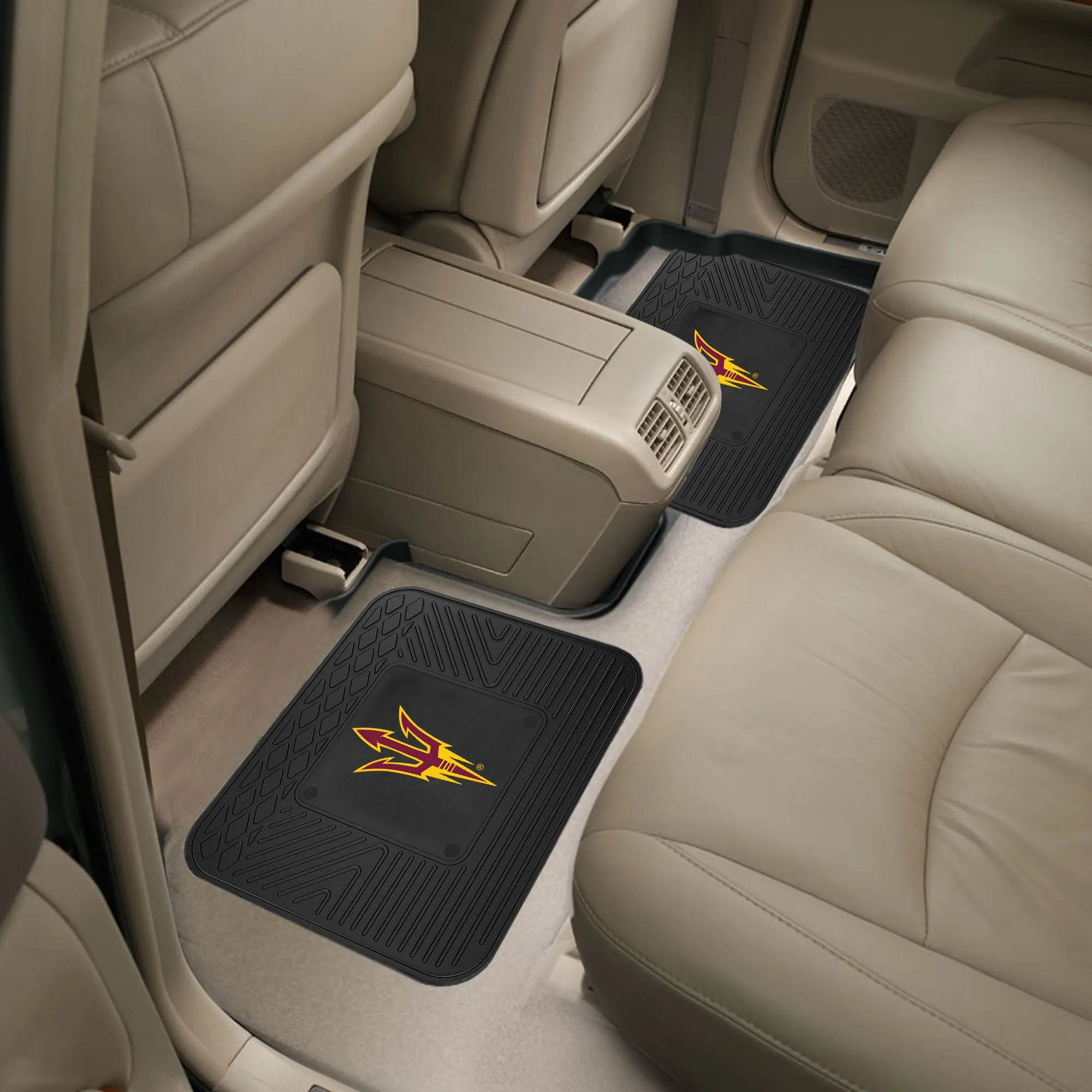 Arizona State Sun Devils Back Seat Car Utility Mats - 2 Piece Set