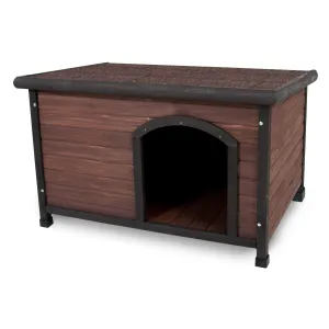 Aspen Pet Ruff Hauz Offset Wood Dog House