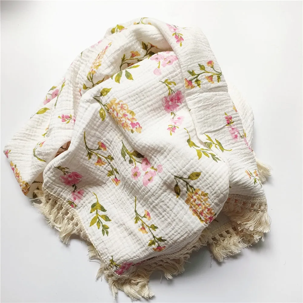 Baby Blanket/ Muslin Swaddle Blankets for Newborn Baby