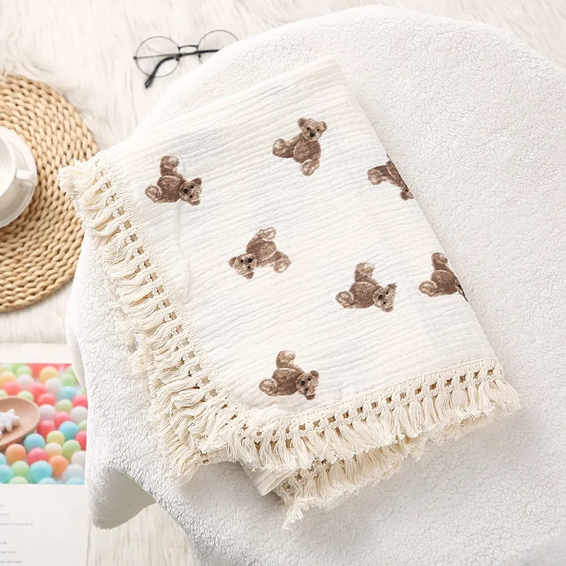 Baby Blanket/ Muslin Swaddle Blankets for Newborn Baby