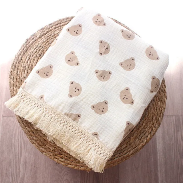 Baby Blanket/ Muslin Swaddle Blankets for Newborn Baby