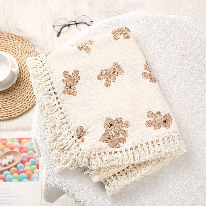 Baby Blanket/ Muslin Swaddle Blankets for Newborn Baby