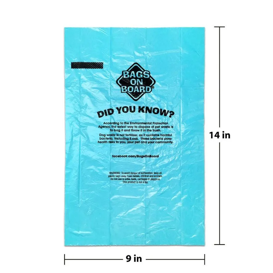 Bags On Board Ocean Breeze Scent Waste Bag Refill Pack 140ct