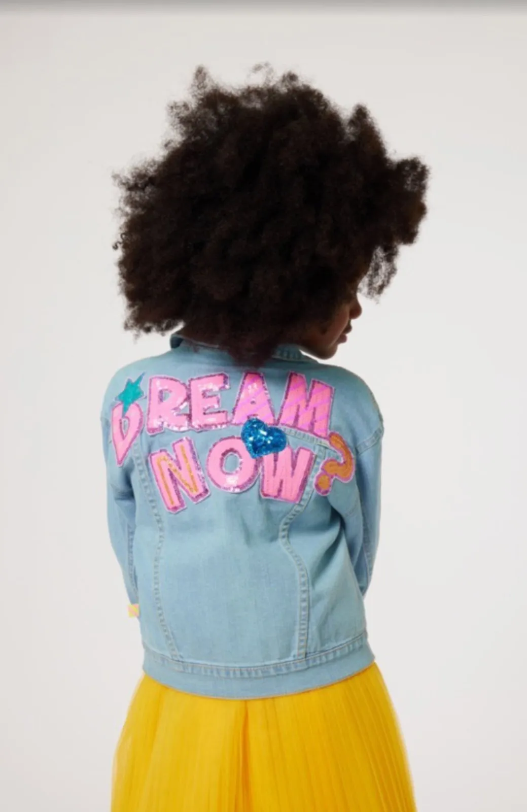 Billieblush Girls Milkshake Patch Denim Jacket