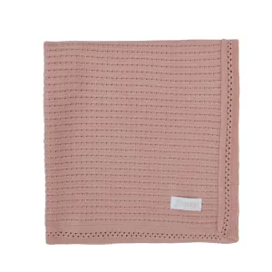 Bondoux Pointelle Knit Blanket Girls