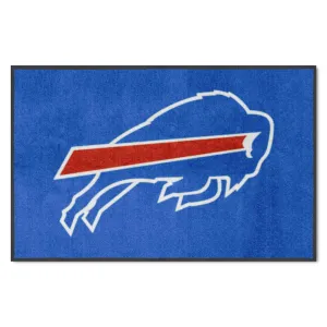 Buffalo Bills 4X6 High-Traffic Mat with Durable Rubber Backing - Landscape Orientation