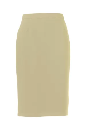 Busy Clothing Womens Beige Pencil Skirt