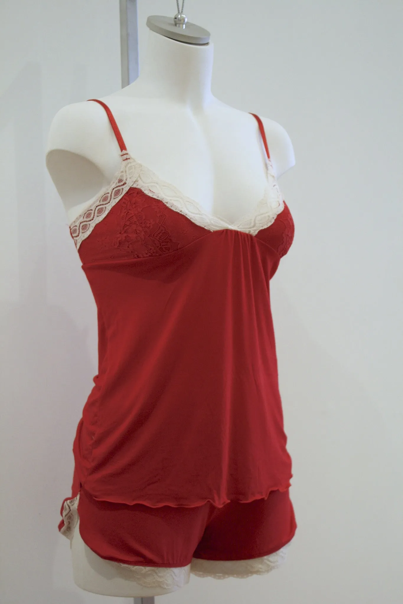 Celine Cami and Shortie Set | Red