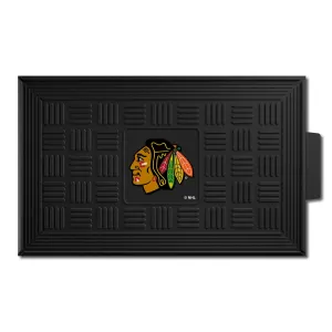 Chicago Blackhawks Heavy Duty Vinyl Medallion Door Mat - 19.5in. x 31in.