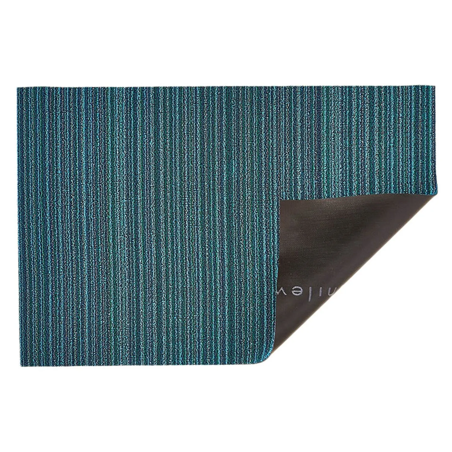 chilewich | big mat 91x152cm (36x60") | skinny stripe turquoise