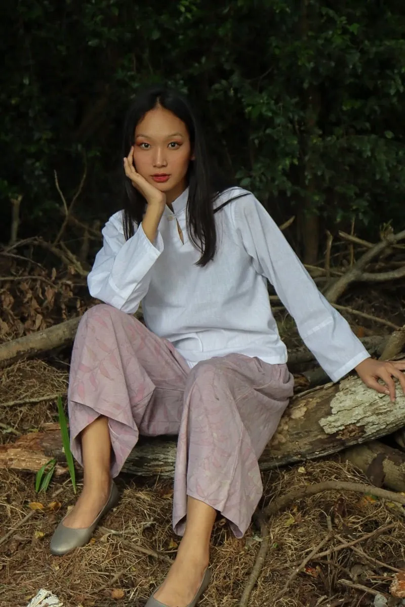 Collared White Top | Organic Cotton