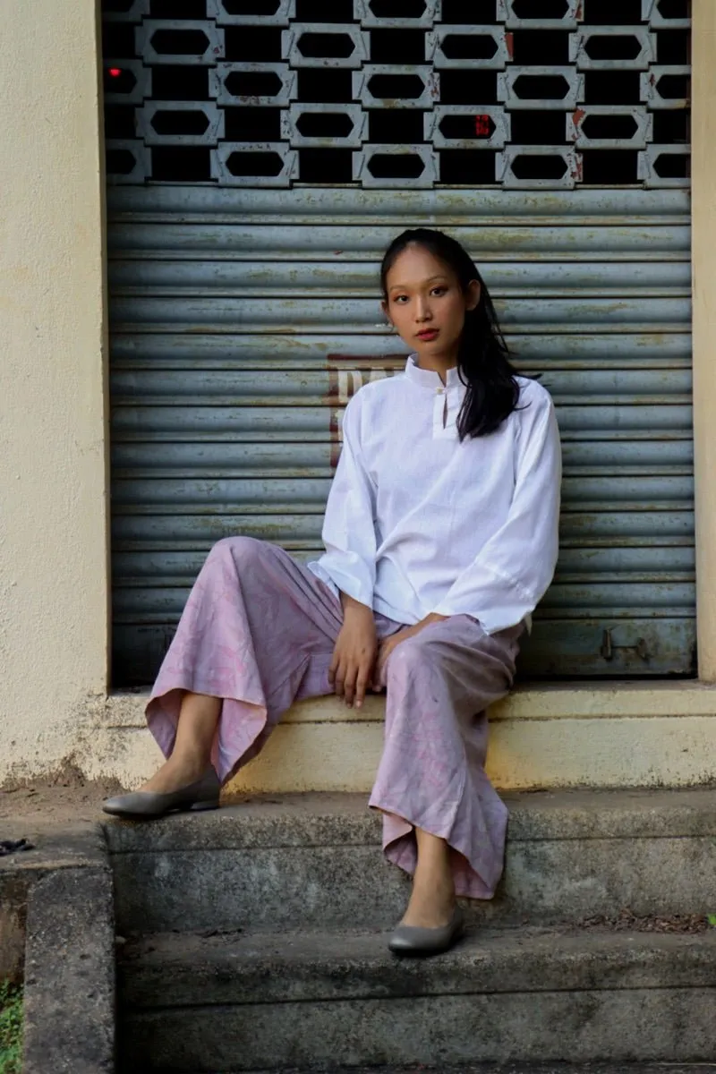 Collared White Top | Organic Cotton