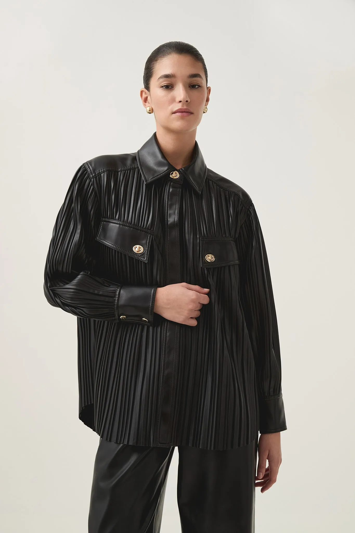 Constantina Pleated Shirt