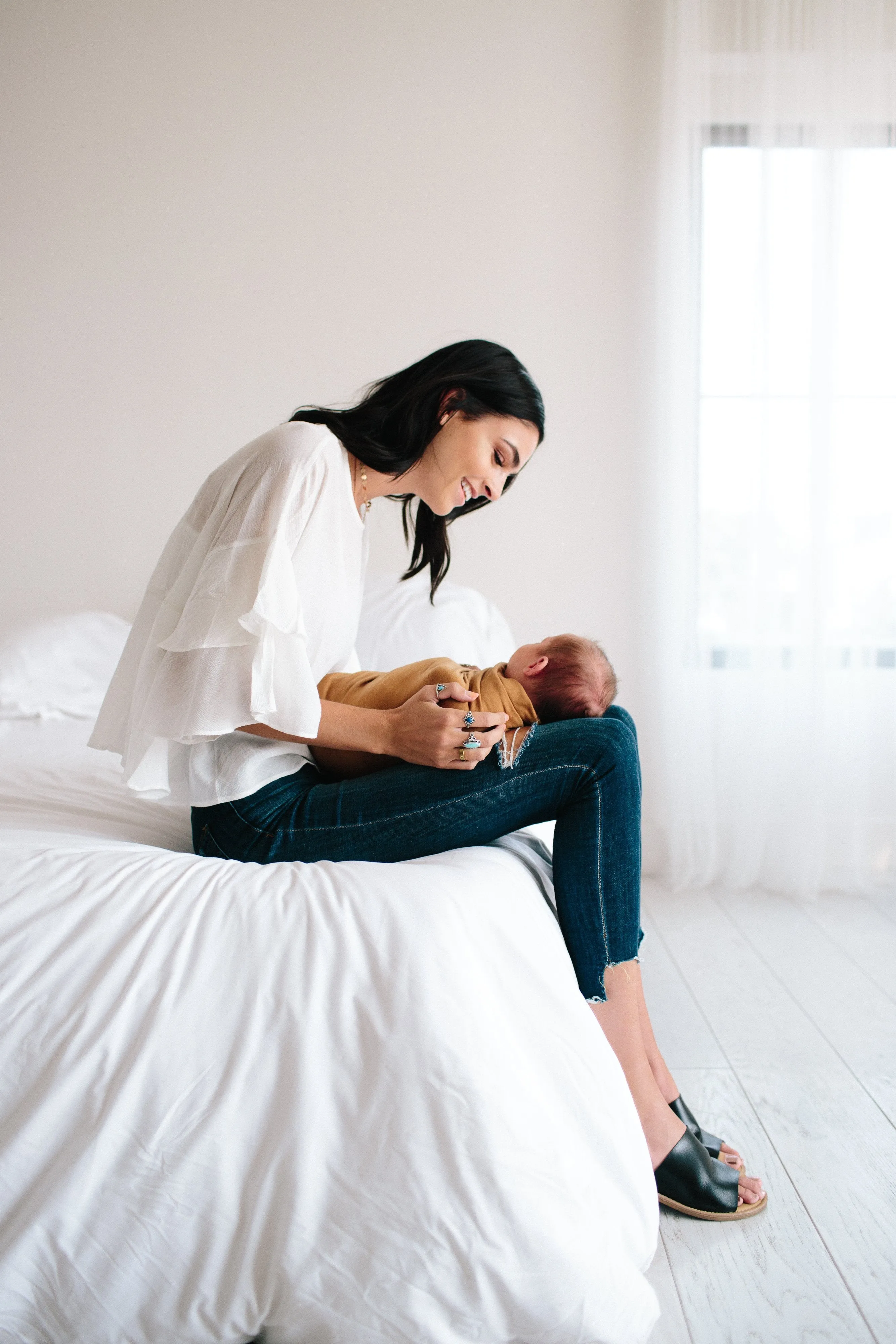 Copper Pearl Knit Swaddle Blanket - Camel