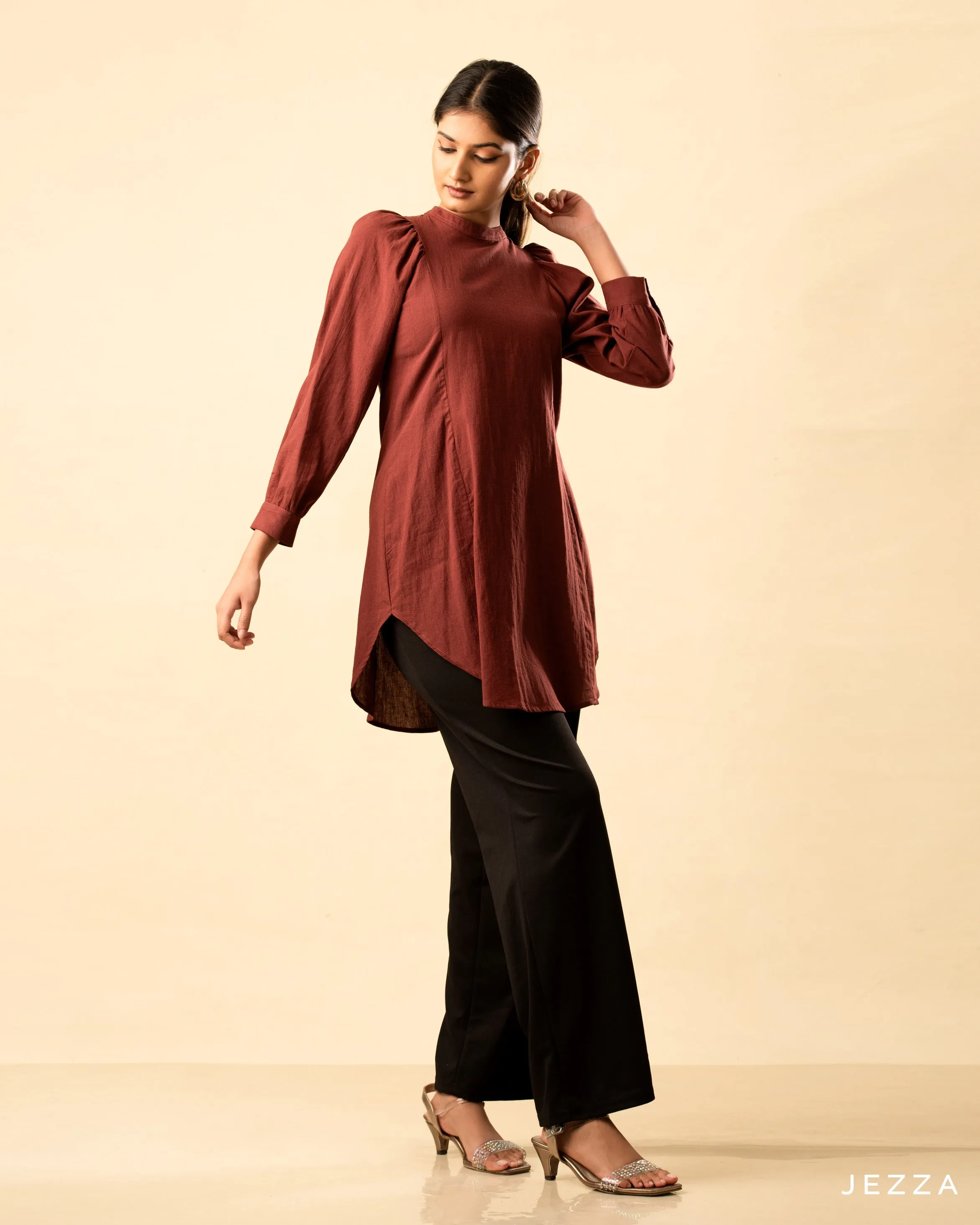 Cotton Top with Stylish Raglan Sleeves 58821