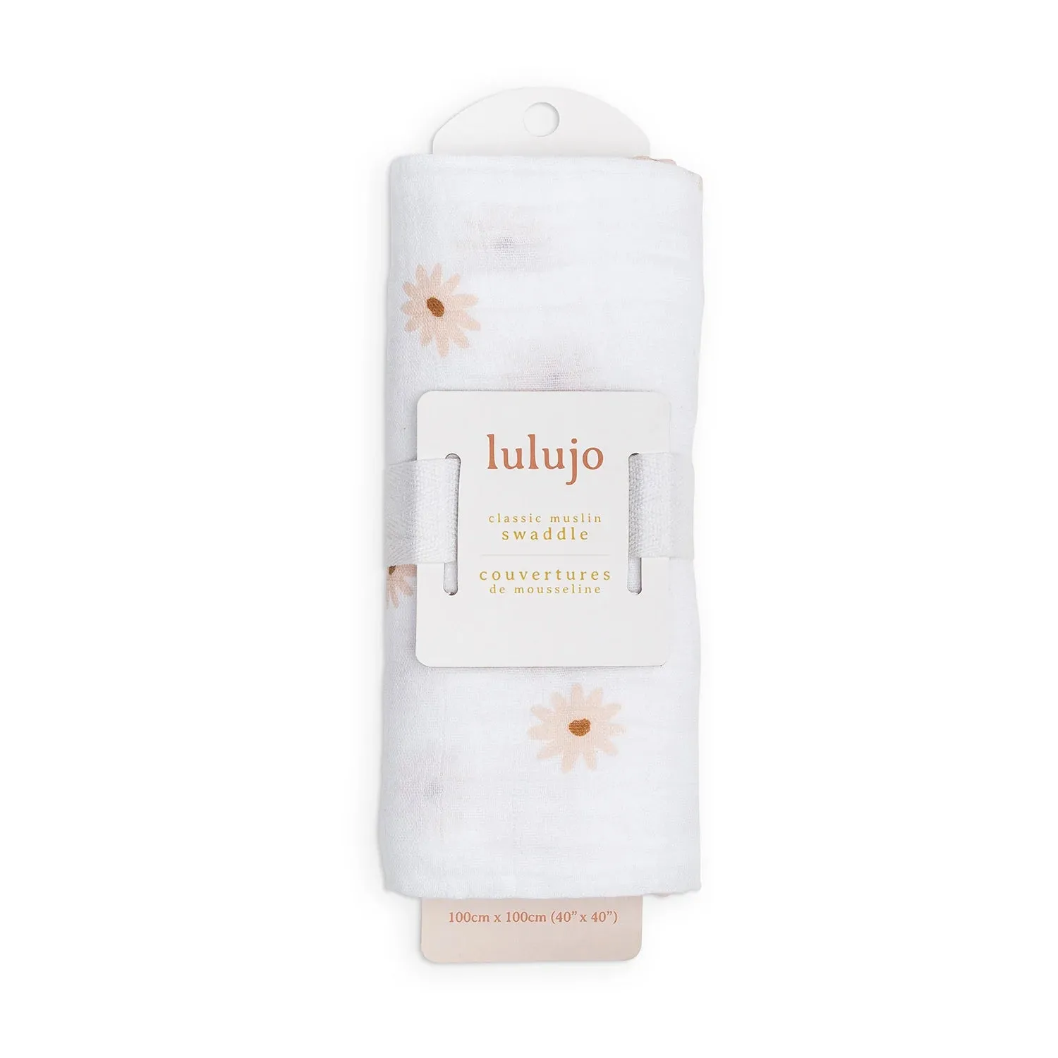 daisies | muslin cotton large swaddle