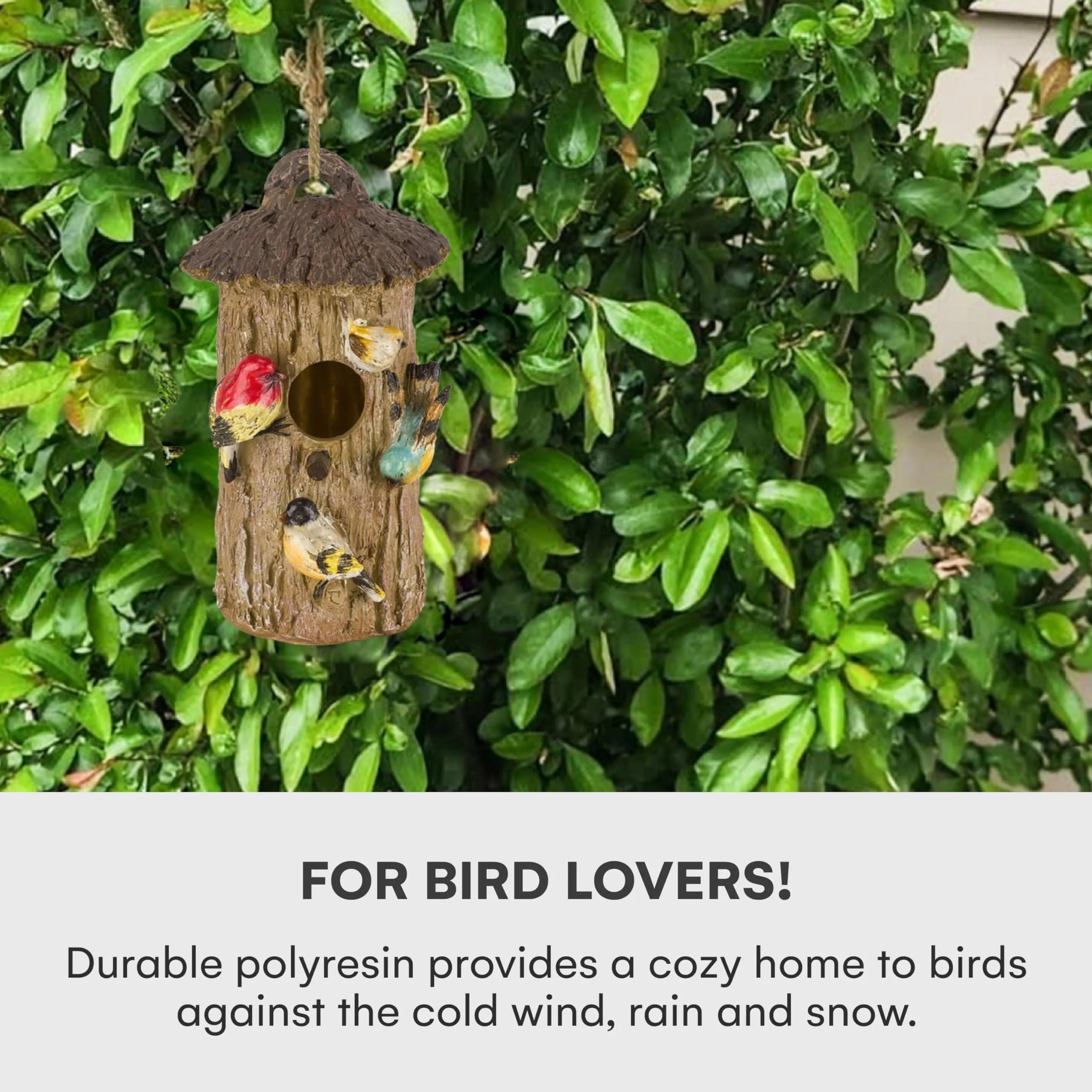 Dawhud Direct Hanging Bird Houses for Decorative Birdhouses Oak Tree