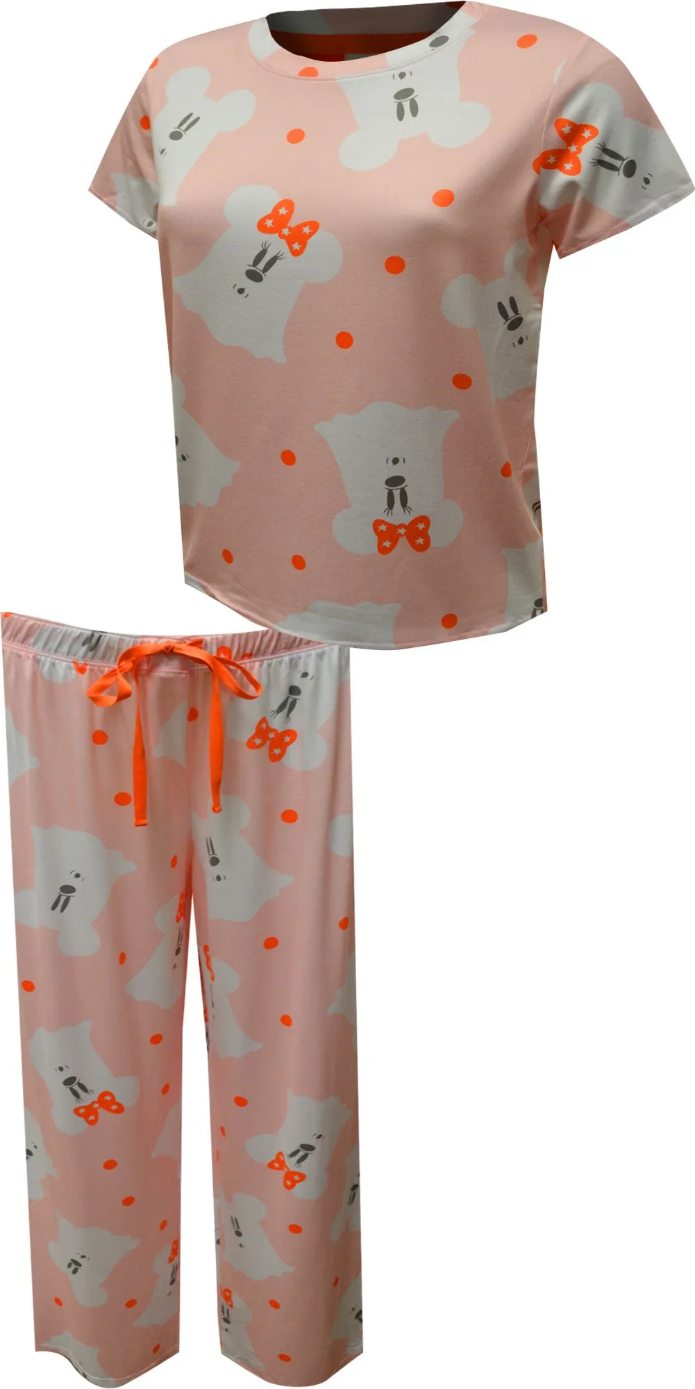 Disney Mickey and Minnie Ghosts Halloween Short Sleeve Pajama