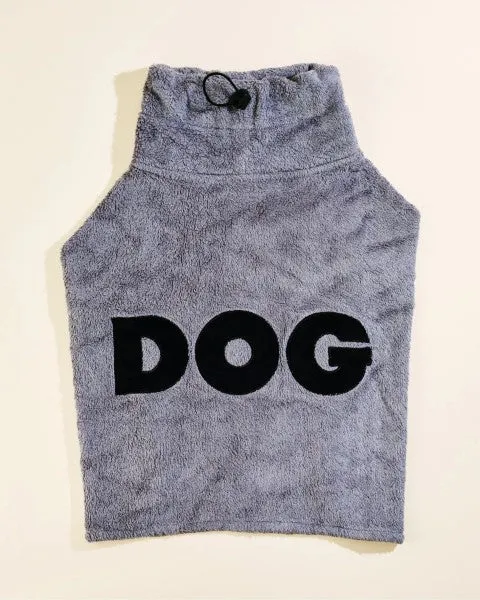 DOG Poncho By Dr Lisa - Grey