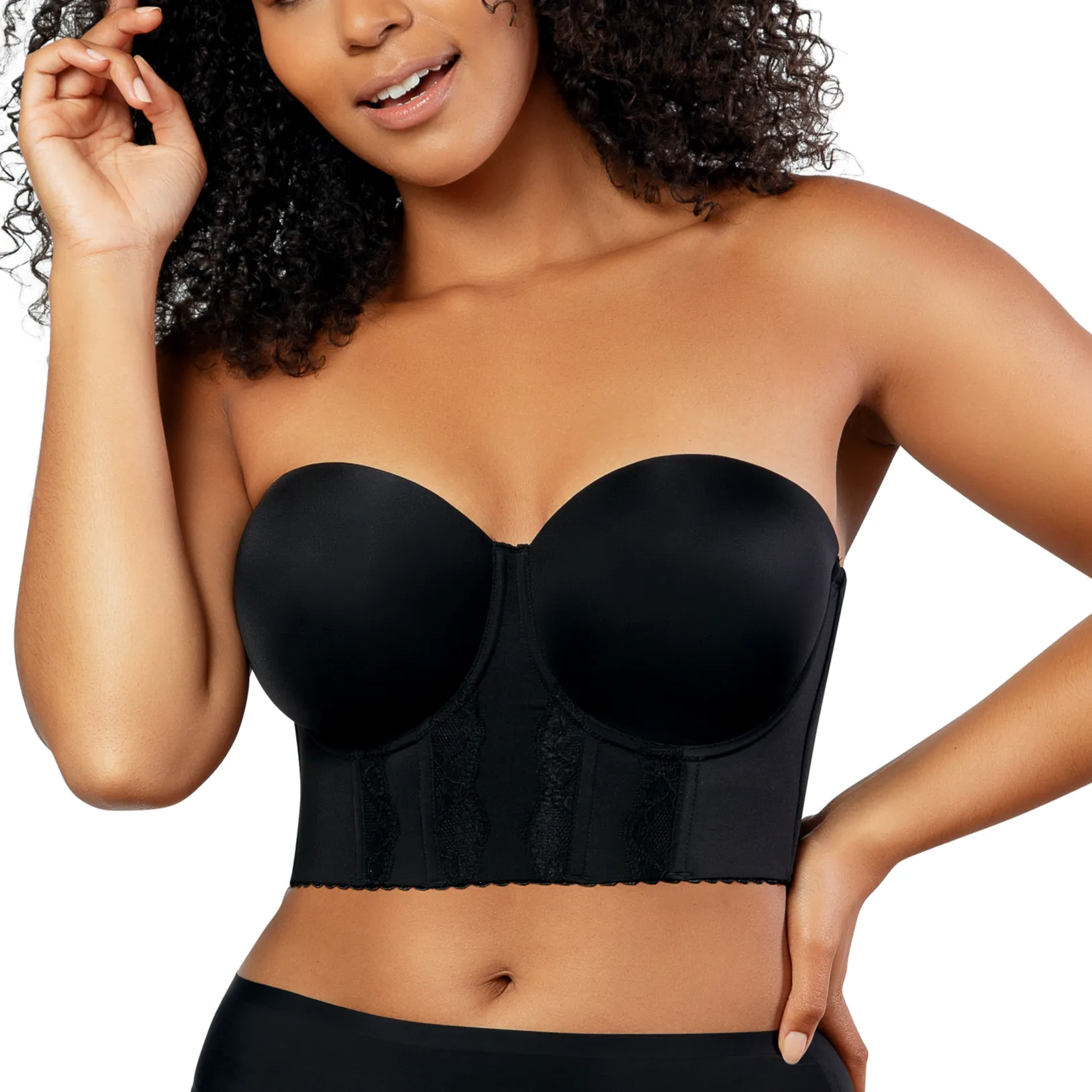 Elissa Bustier Bra In Black - Parfait