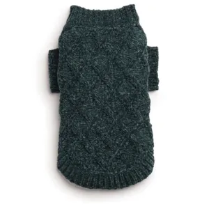 FabDog Chenille Sweater - Emerald