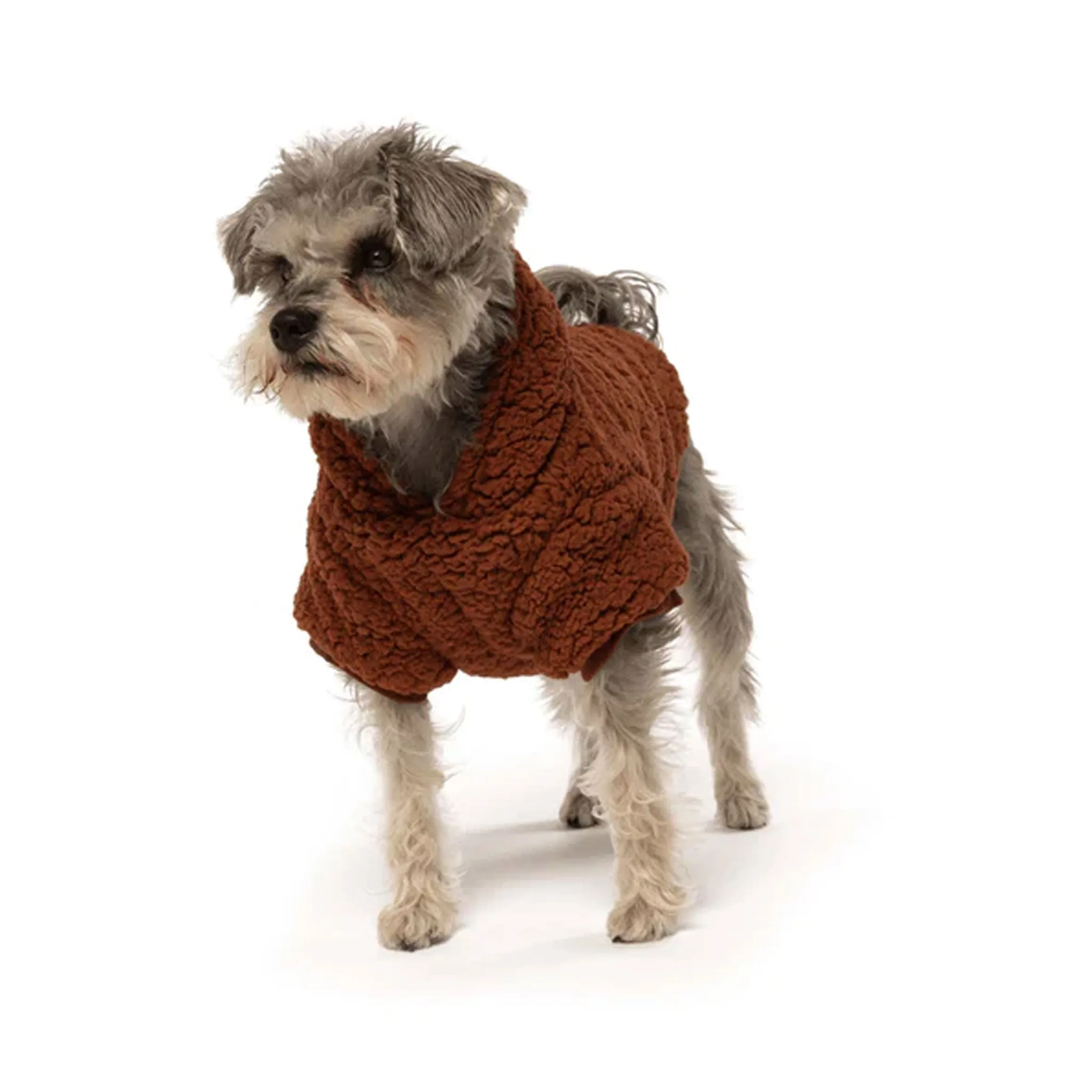 FabDog Sherpa Hoodie - Rust