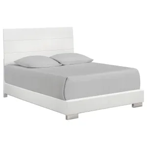 Felicity Queen Panel Bed Glossy White