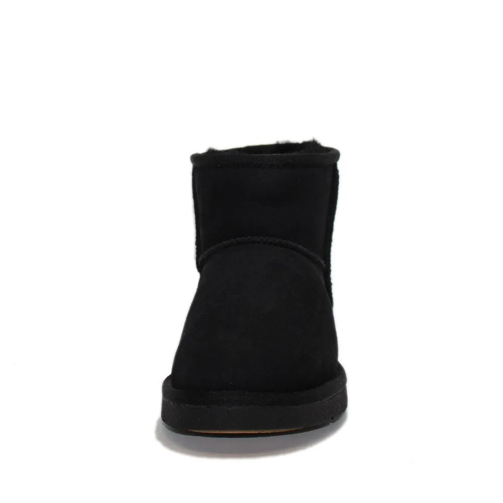 Geometric Short Ugg Boot - Black