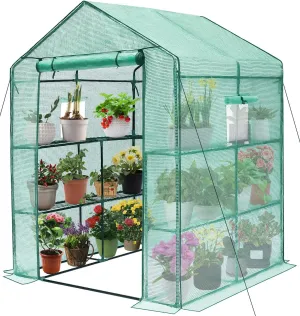 Greenhouse, 56 x 56 x 75'' Durable Green House Kit with Window