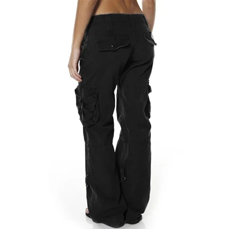 Hailey - Women's Low Waist Cargo Trousers - Casual - Trendy - Ideal for Fall