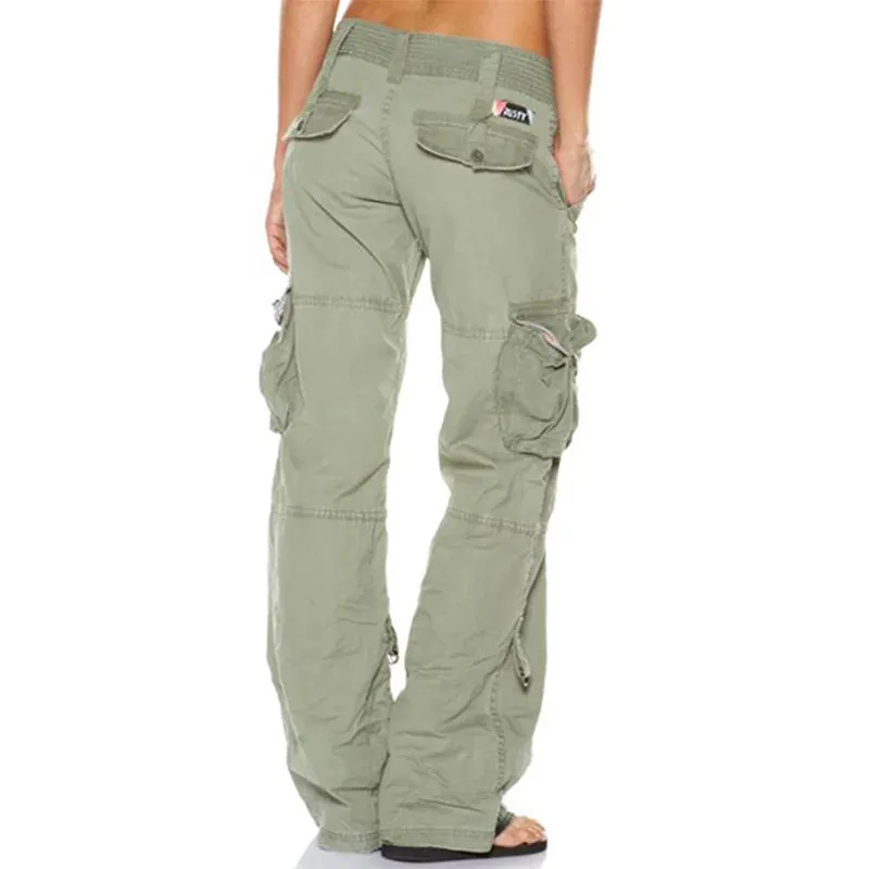 Hailey - Women's Low Waist Cargo Trousers - Casual - Trendy - Ideal for Fall