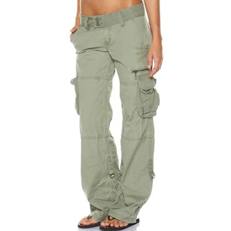 Hailey - Women's Low Waist Cargo Trousers - Casual - Trendy - Ideal for Fall