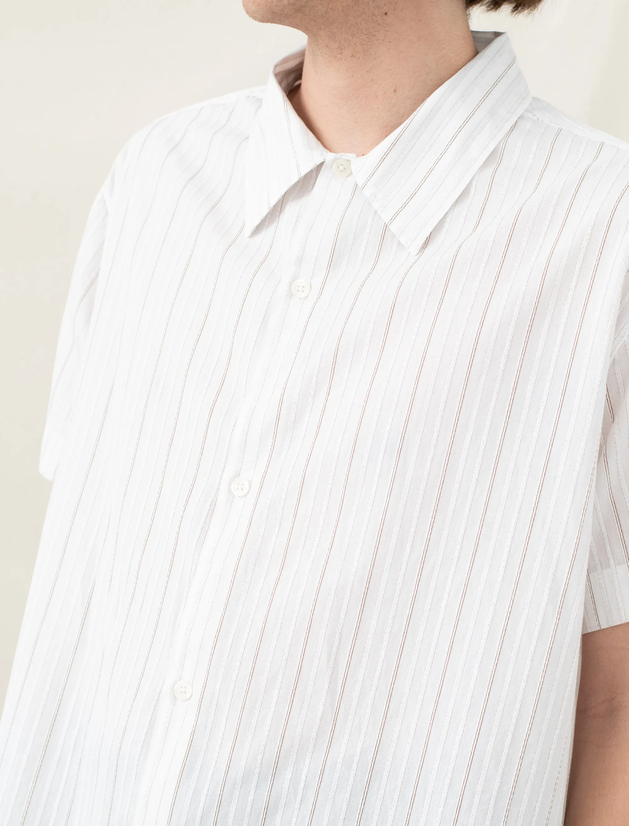 Holiday Shirt (Light Brown Stripe)