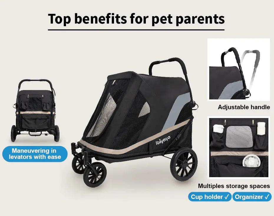 Ibiyaya Grand Cruiser XLarge Dog Stroller | >50kgs