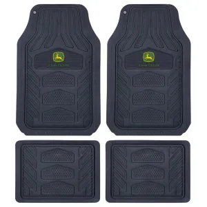 John Deere Weather-Pro Rubber Car Floor Mats (Set of 4)