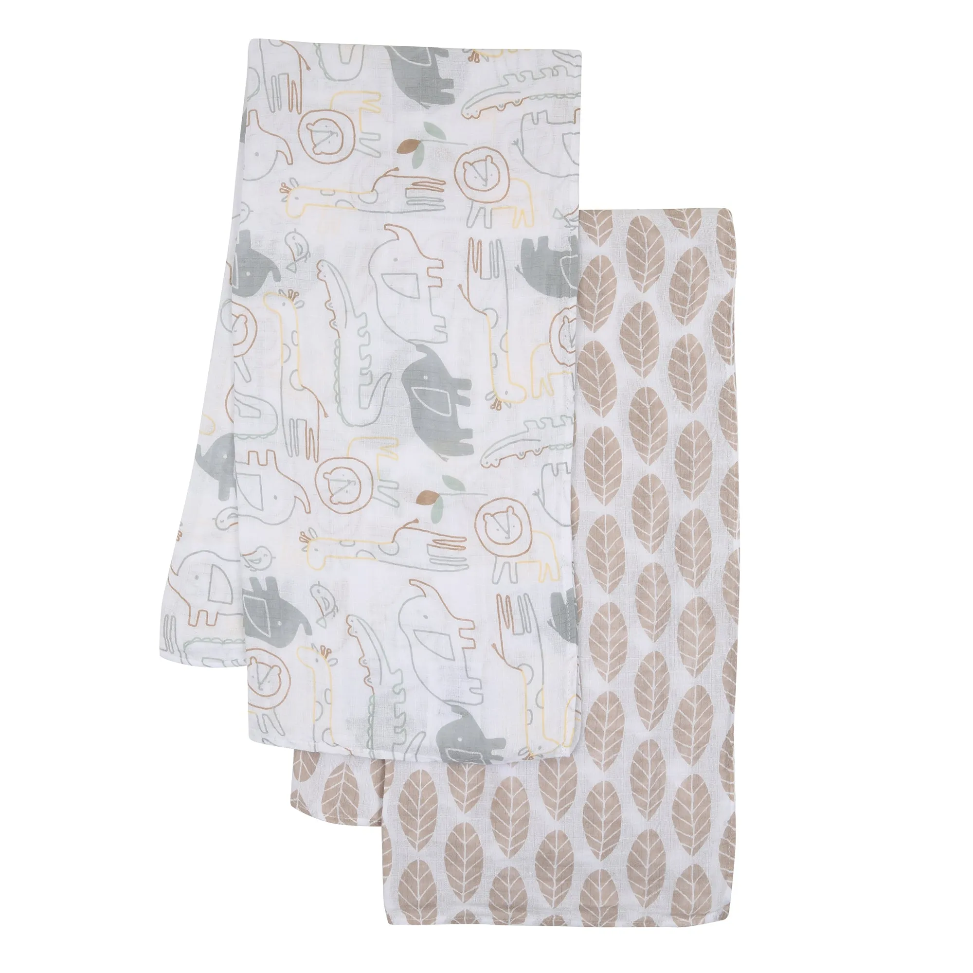 Jungle Story Cotton Muslin Swaddle Blankets