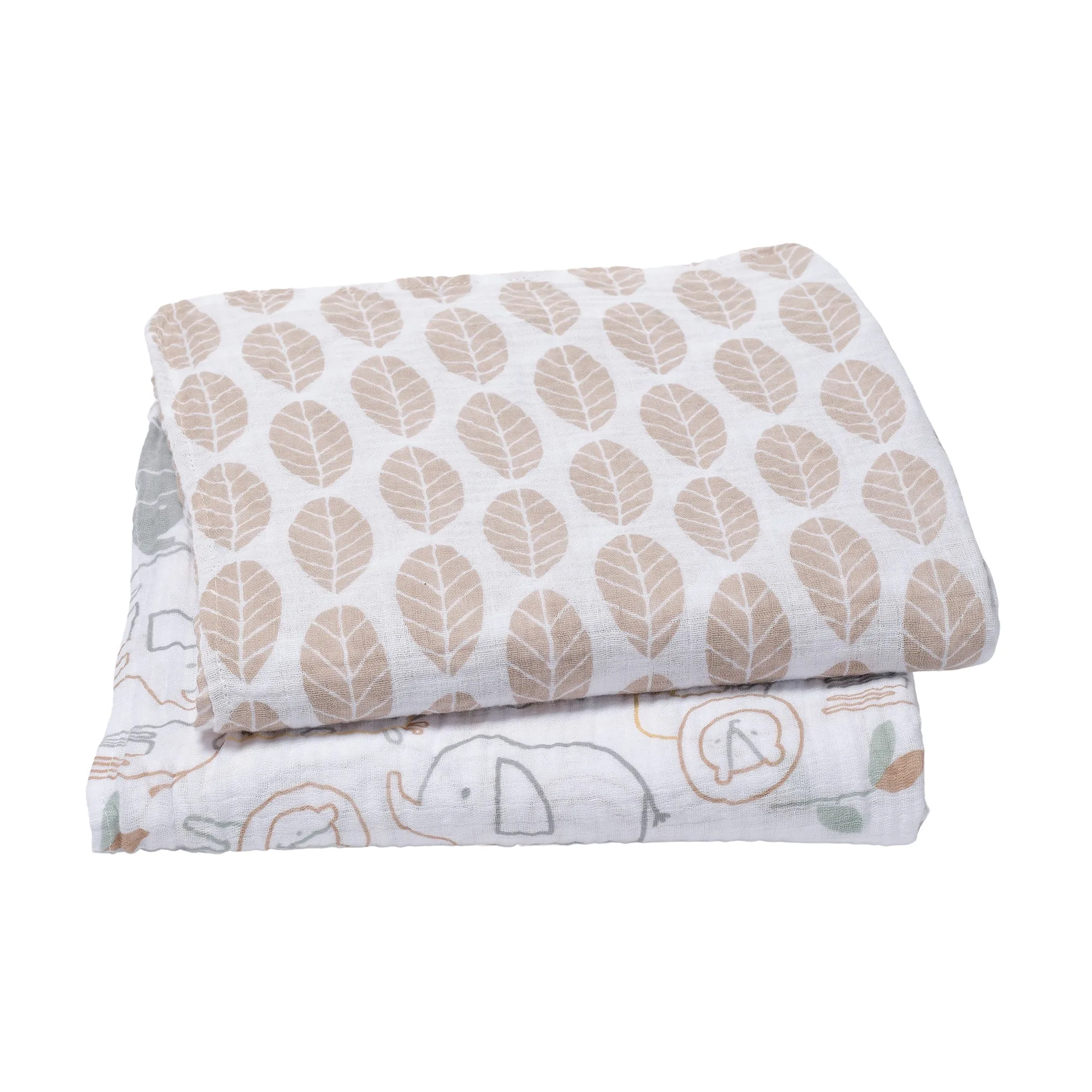 Jungle Story Cotton Muslin Swaddle Blankets