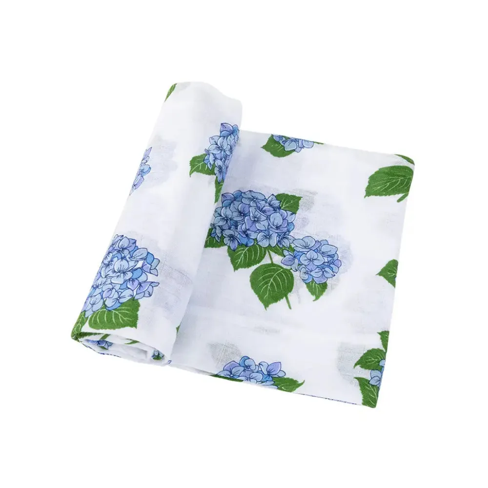 Little Hometown Hydrangeas Swaddle Blanket