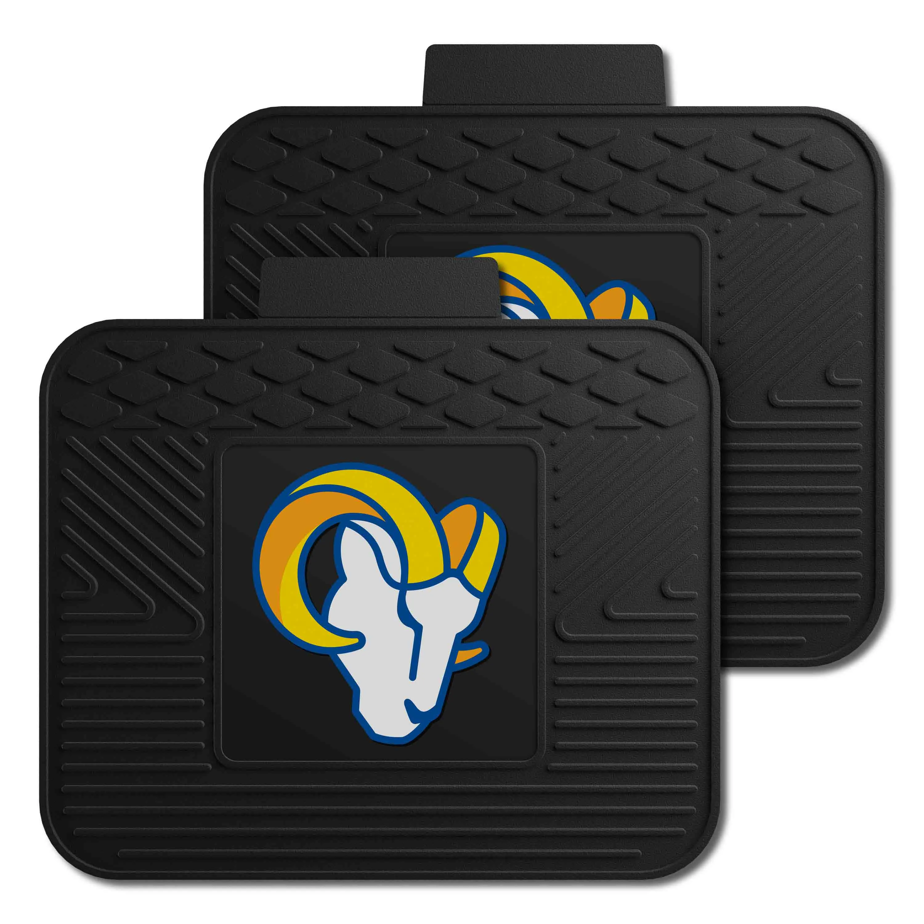 Los Angeles Rams Back Seat Car Utility Mats - 2 Piece Set