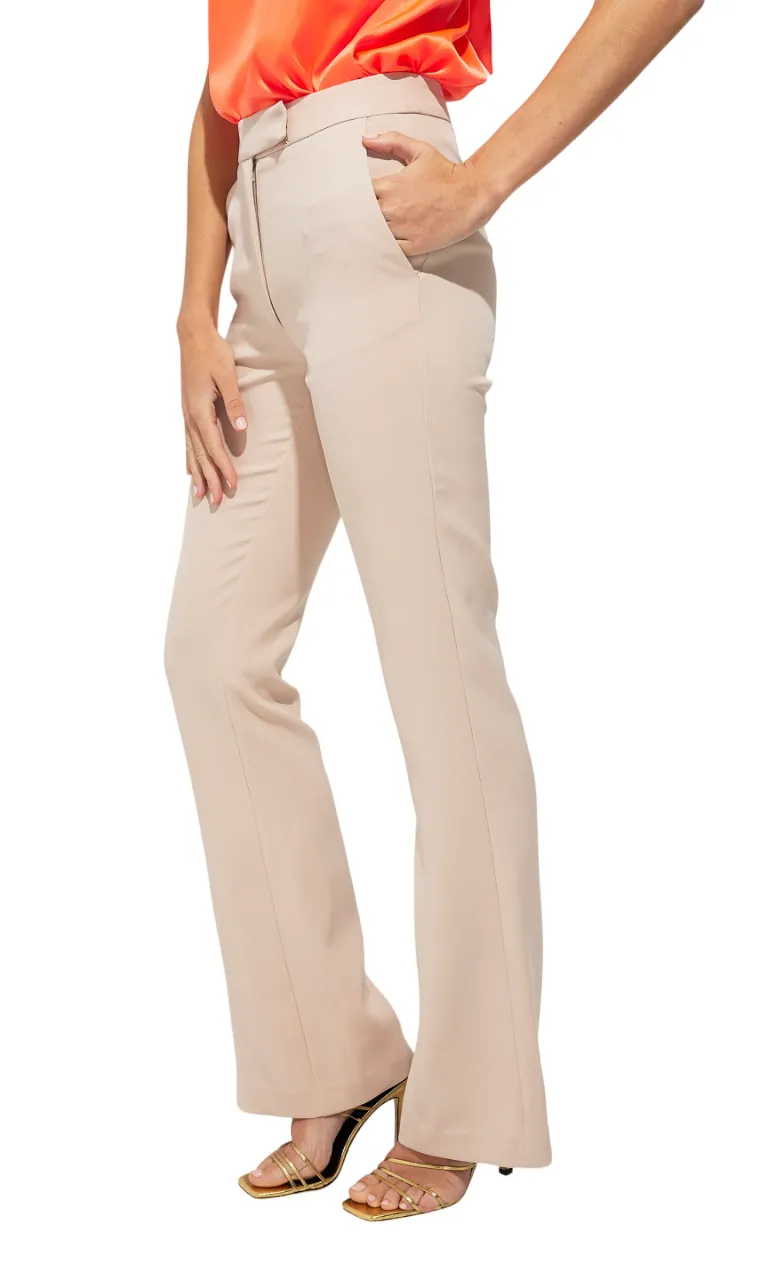 Lucca Crepe Pant - Latte