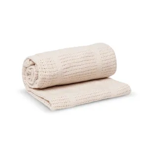 Lulujo Cellular Blanket - Oatmeal