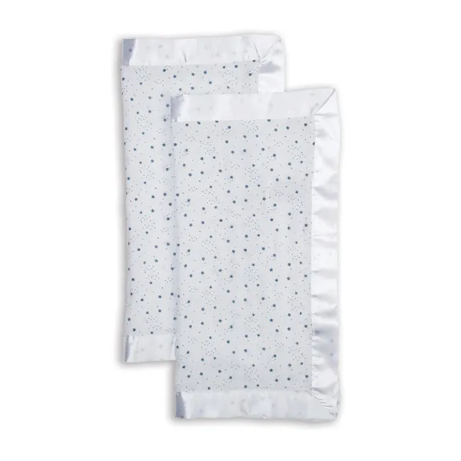 Lulujo Security Blankets 2pk Muslin Cotton - Stars