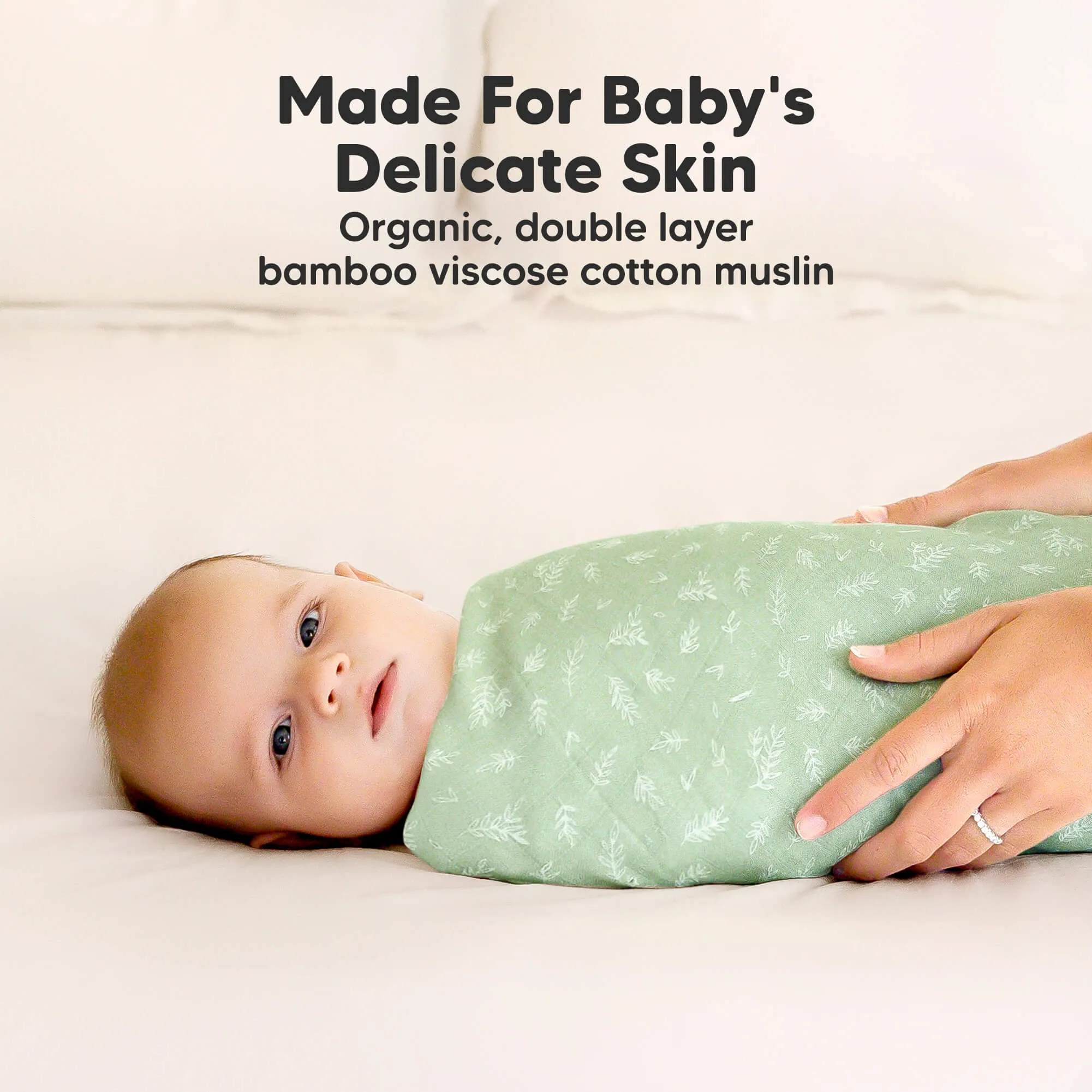 Lumi Muslin Swaddle Blankets (Bloom)