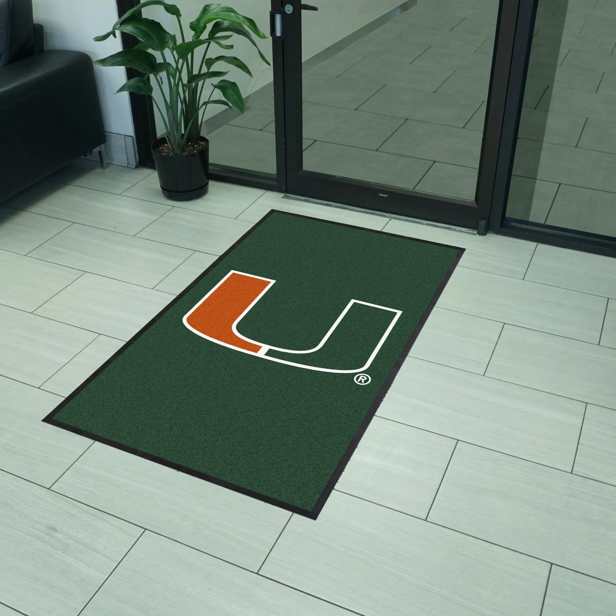 Miami 3X5 High-Traffic Mat with Durable Rubber Backing - Portrait Orientation