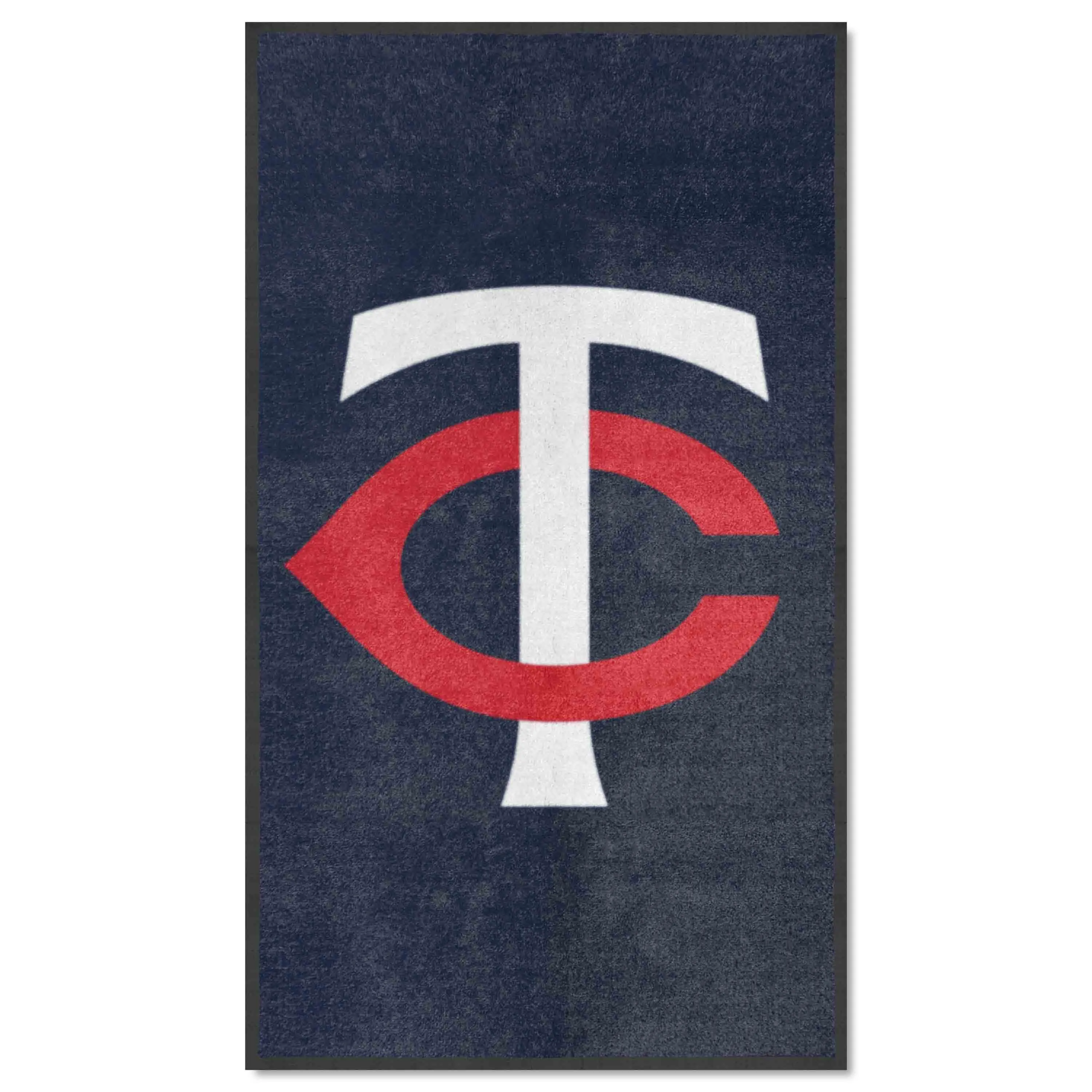 Minnesota Twins 3X5 High-Traffic Mat with Durable Rubber Backing - Portrait Orientation